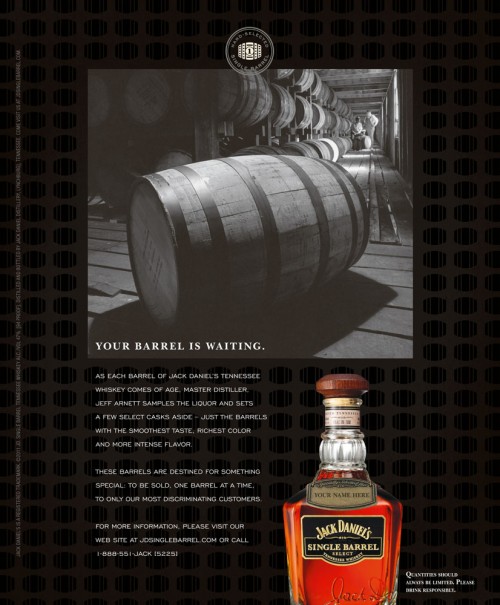 Jack Daniel's Buy the Barrel Print Ad